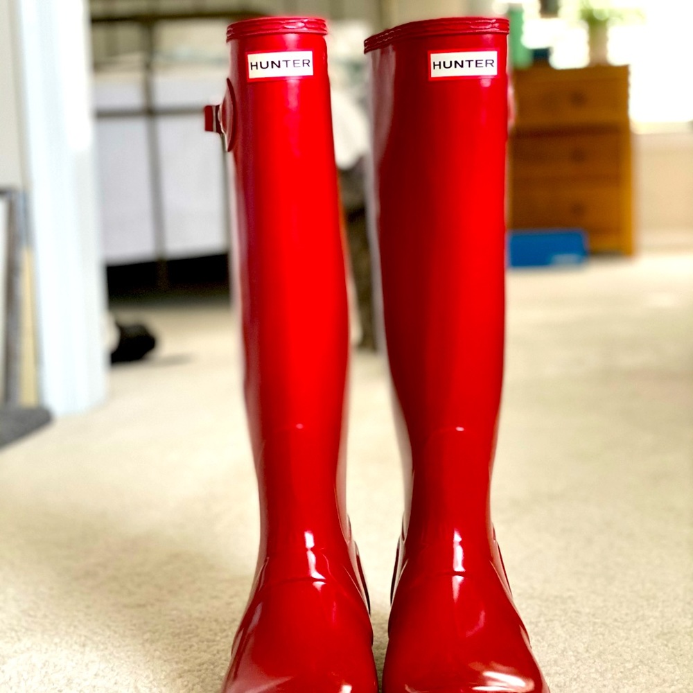 Hunter Tall Red Rainboots